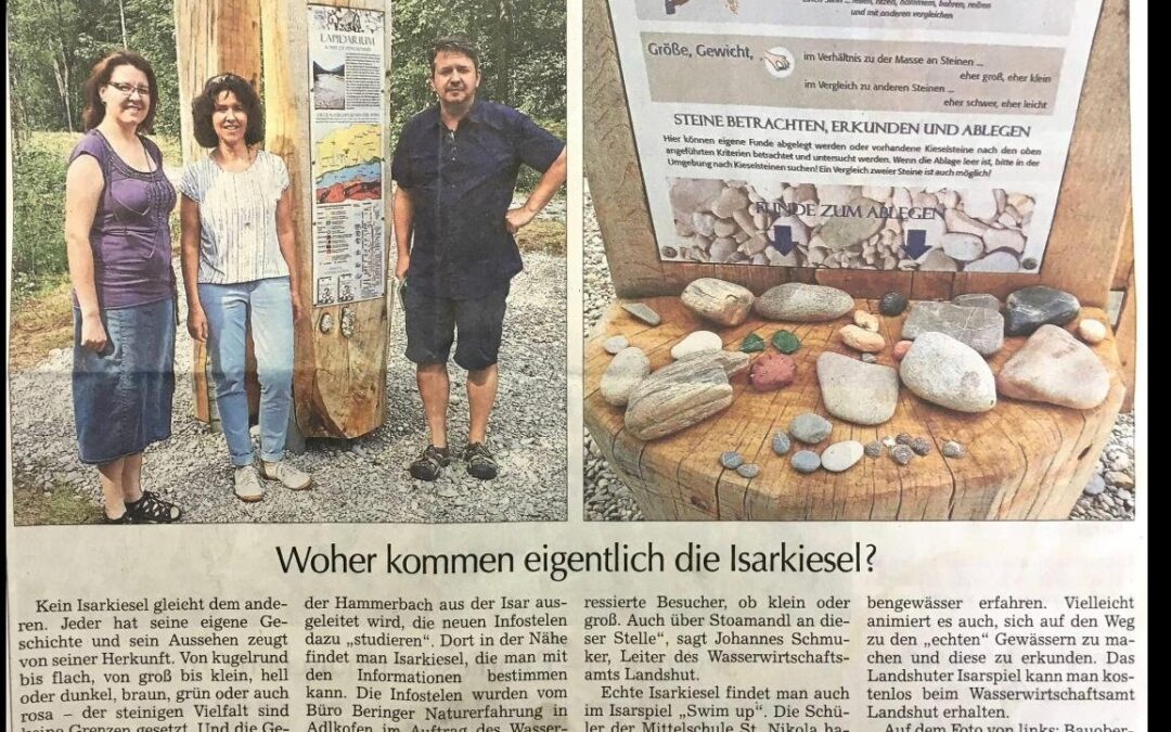 Naturerlebnis Mittlere Isarau / Isar-Lapidarium – Pressebericht (2018)